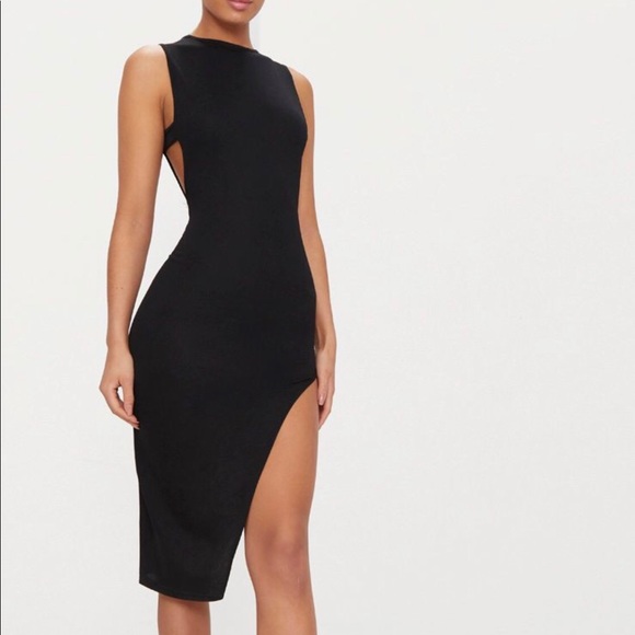 PrettyLittleThing Dresses & Skirts - PLT Extreme Slit Maxi Dress
